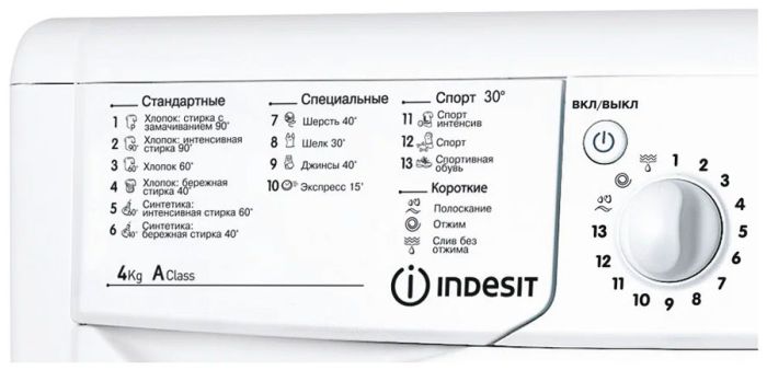 Стиральная машина Indesit IWUB 4105 - фото 2