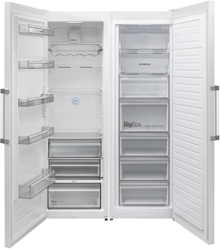 Холодильник Side-by-Side Scandilux SBS711EZ12 W - фото 2