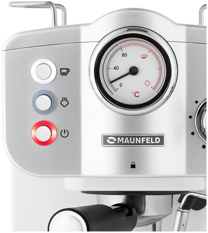Рожковая кофеварка Maunfeld MF-735WH PRO - фото 3